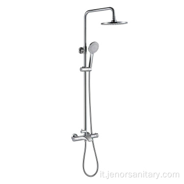 Set di doccia esposta termostatica Faucet cromata